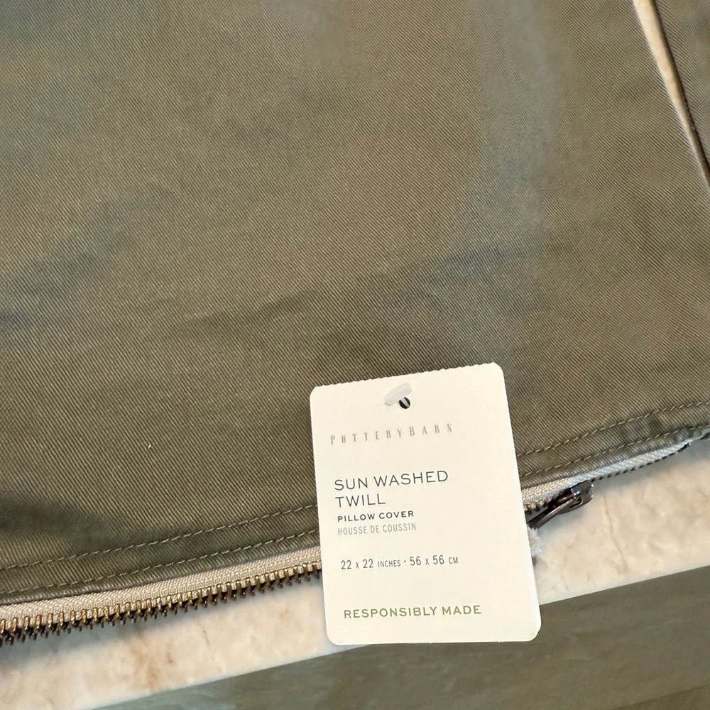 Pottery Barn canvas pillow covers - Picture 2 of 2